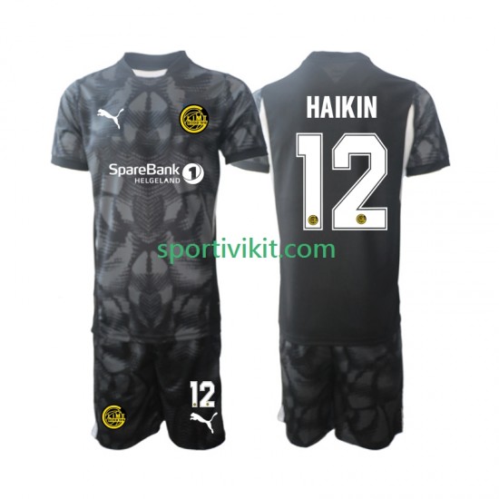 Completo da calcio Bambini FK Bodø/Glimt  Portiere Nikita Haikin 12 Maglia Prima 2025 Manica Corta