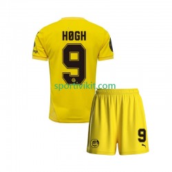 Completo da calcio Bambini FK Bodø/Glimt Kasper Hogh 9 Maglia Prima 2025 Manica Corta