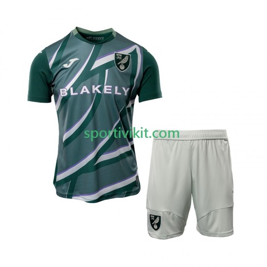 Completo da calcio Bambini Norwich City Maglia Seconda 2025-2026 Manica Corta