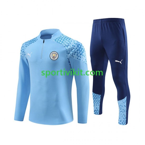 Manchester City Blu Completo da allenamento 2023-2024 Manchester City Blu Completo da allenamento 2023-2024