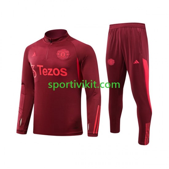 Manchester United Rosso Completo da allenamento 2023-2024