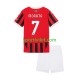 Completo da calcio Bambini AC Milan Alvaro Morata 7 Maglia Prima 2024-2025 Manica Corta