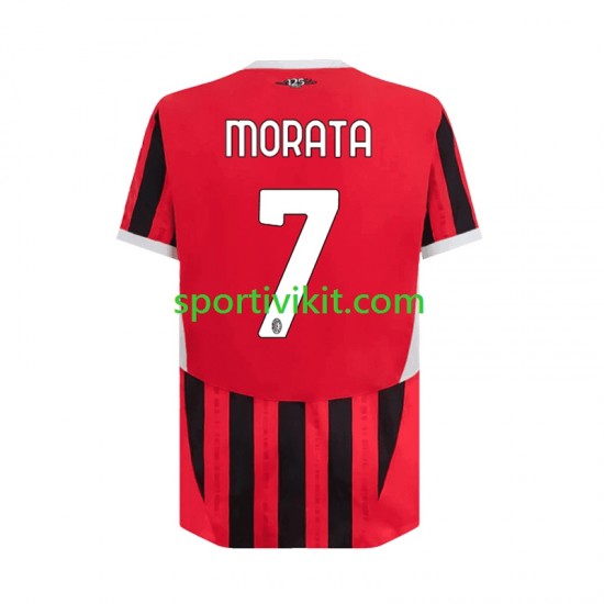 AC Milan Alvaro Morata 7 Uomo Maglia Prima 2024-2025 Manica Corta