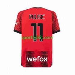 AC Milan Christian Pulisic 11 Uomo Maglia Prima 2023-2024 Manica Corta