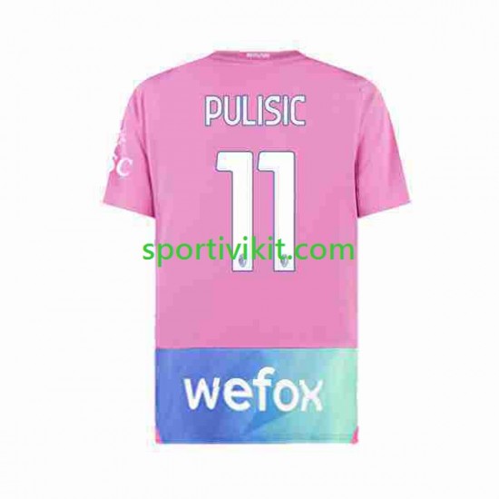 AC Milan Christian Pulisic 11 Uomo Maglia Terza 2023-2024 Manica Corta