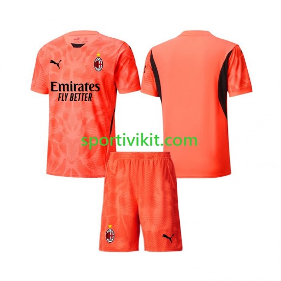 Completo da calcio Bambini AC Milan Portiere Maglia Quarto 2024-2025 Manica Corta Completo da calcio Bambini AC Milan Portiere Maglia Quarto 2024-2025 Manica Corta