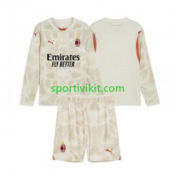 Completo da calcio Bambini AC Milan Portiere Maglia Terza 2024-2025 Manica Lunga