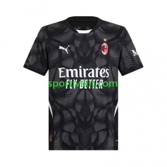 AC Milan Portiere Nero Uomo Maglia Prima 2024-2025 Manica Corta AC Milan Portiere Nero Uomo Maglia Prima 2024-2025 Manica Corta