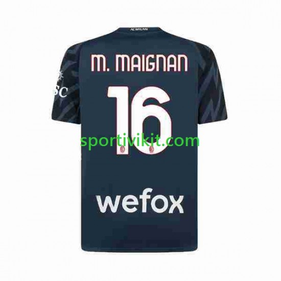 AC Milan Portiere Mike Maignan 16 Uomo Maglia Terza 2023-2024 Manica Corta