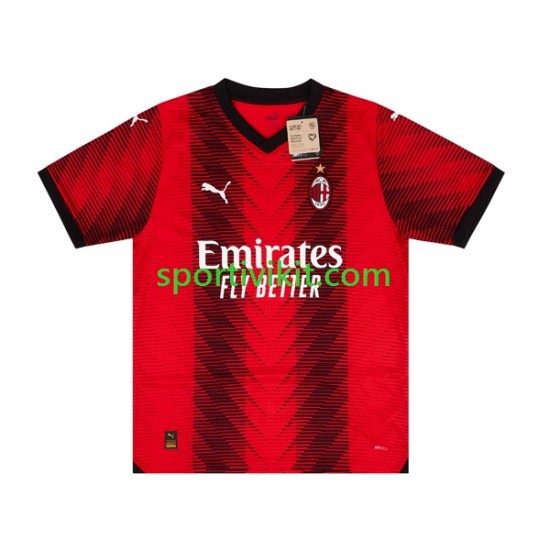 AC Milan Uomo Maglia Prima 2023-2024 Manica Corta AC Milan Uomo Maglia Prima 2023-2024 Manica Corta