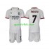 Completo da calcio Bambini AC Milan Morata 7 Maglia Seconda 2024-2025 Manica Corta
