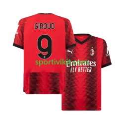 AC Milan Olivier Giroud 9 Uomo Maglia Prima 2023-2024 Manica Corta