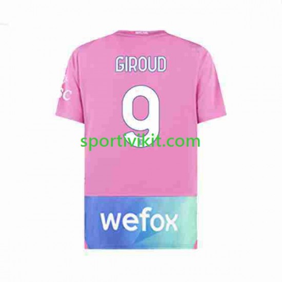 AC Milan Olivier Giroud 9 Uomo Maglia Terza 2023-2024 Manica Corta