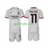 Completo da calcio Bambini AC Milan Pulisic 11 Maglia Seconda 2024-2025 Manica Corta