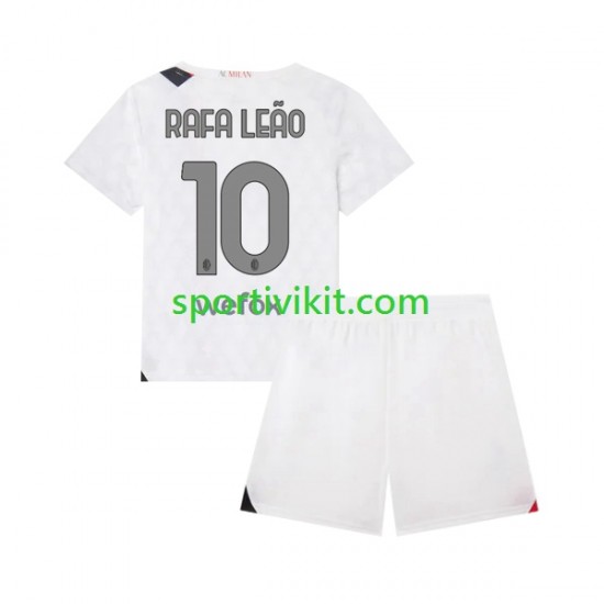 Completo da calcio Bambini AC Milan Rafael Leao 10 Maglia Seconda 2023-2024 Manica Corta