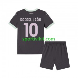 Completo da calcio Bambini AC Milan Rafael Leao 10 Maglia Terza 2024-2025 Manica Corta