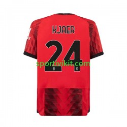 AC Milan Simon Kjaer 24 Uomo Maglia Prima 2023-2024 Manica Corta
