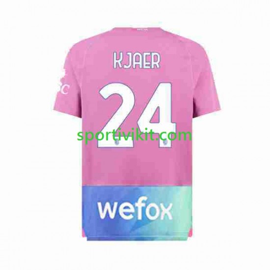 AC Milan Simon Kjaer 24 Uomo Maglia Terza 2023-2024 Manica Corta