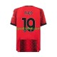 AC Milan Theo Hernandez 19 Uomo Maglia Prima 2023-2024 Manica Corta