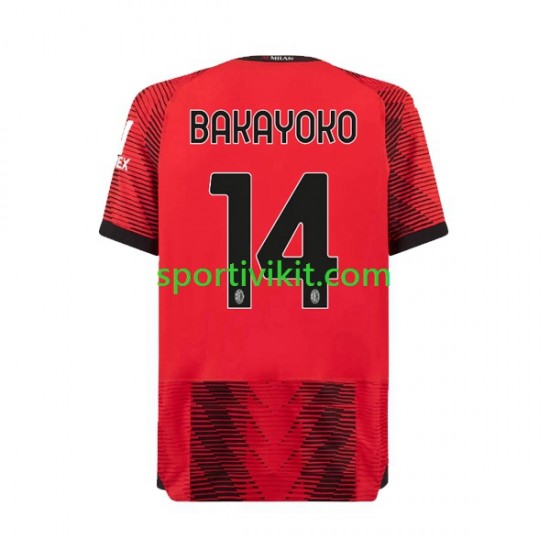 AC Milan Tiemoue Bakayoko 14 Uomo Maglia Prima 2023-2024 Manica Corta