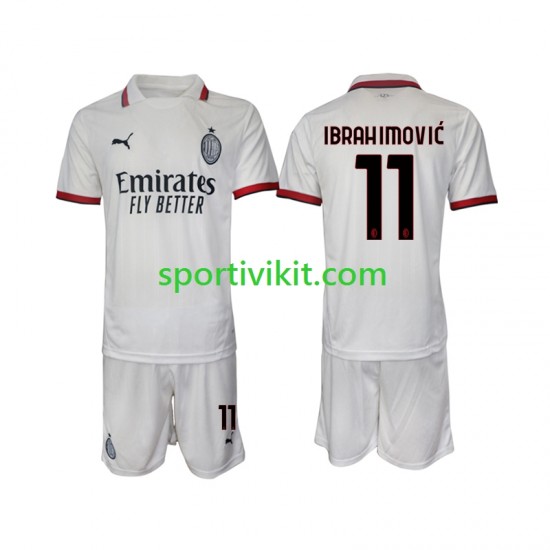 Completo da calcio Bambini AC Milan ibrahimovic 11 Maglia Seconda 2024-2025 Manica Corta Completo da calcio Bambini AC Milan ibrahimovic 11 Maglia Seconda 2024-2025 Manica Corta