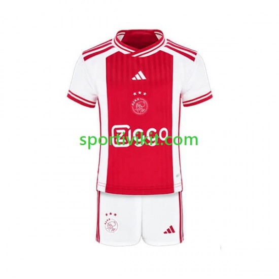 Completo da calcio Bambini AFC Ajax Maglia Prima 2023-2024 Manica Corta