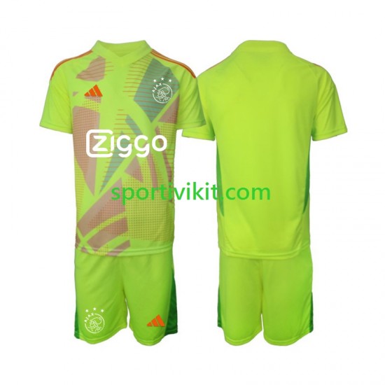 Completo da calcio Bambini AFC Ajax Portiere Maglia Terza 2024-2025 Manica Corta