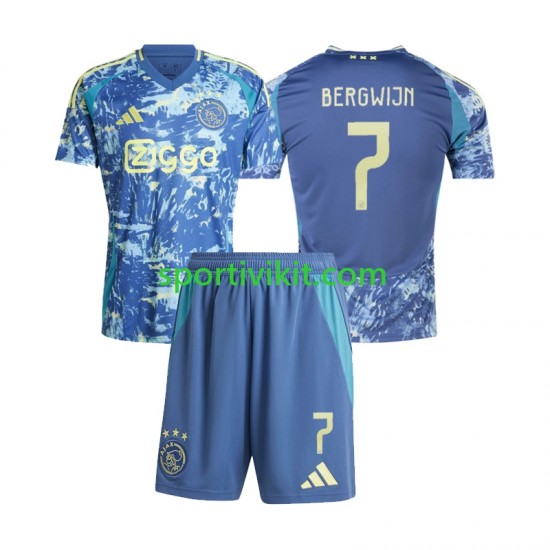 Completo da calcio Bambini AFC Ajax Steven Bergwijn 7 Maglia Seconda 2024-2025 Manica Corta Completo da calcio Bambini AFC Ajax Steven Bergwijn 7 Maglia Seconda 2024-2025 Manica Corta