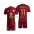 Completo da calcio Bambini AS Roma Artem Dovbyk 11 Maglia Prima 2024-2025 Manica Corta