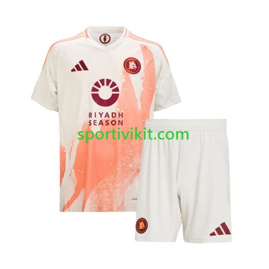 Completo da calcio Bambini AS Roma Maglia Seconda 2024-2025 Manica Corta Completo da calcio Bambini AS Roma Maglia Seconda 2024-2025 Manica Corta