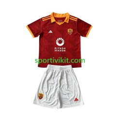Completo da calcio Bambini AS Roma Maglia Quarto 2023-2024 Manica Corta