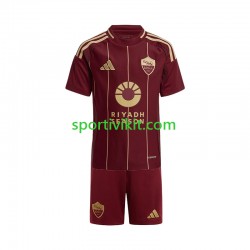 Completo da calcio Bambini AS Roma Maglia Prima 2024-2025 Manica Corta