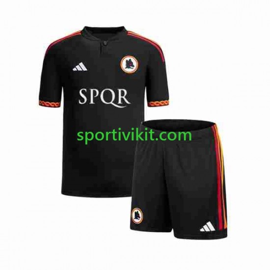 Completo da calcio Bambini AS Roma Maglia Terza 2023-2024 Manica Corta Completo da calcio Bambini AS Roma Maglia Terza 2023-2024 Manica Corta
