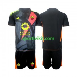 Completo da calcio Bambini AS Roma Portiere Maglia Prima 2024-2025 Manica Corta