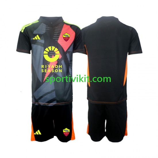 Completo da calcio Bambini AS Roma Portiere Maglia Prima 2024-2025 Manica Corta Completo da calcio Bambini AS Roma Portiere Maglia Prima 2024-2025 Manica Corta