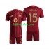 Completo da calcio Bambini AS Roma Mats Hummels 15 Maglia Prima 2024-2025 Manica Corta
