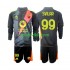Completo da calcio Bambini AS Roma Portiere Mile Svilar 99 Maglia Prima 2024-2025 Manica Lunga
