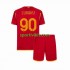 Completo da calcio Bambini AS Roma Romelu Lukaku 90 Maglia Prima 2023-2024 Manica Corta