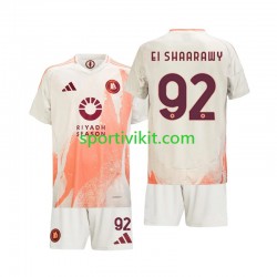 Completo da calcio Bambini AS Roma Stephan El Shaarawy 92 Maglia Seconda 2024-2025 Manica Corta