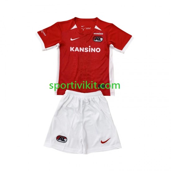 Completo da calcio Bambini AZ Alkmaar Maglia Prima 2024-2025 Manica Corta