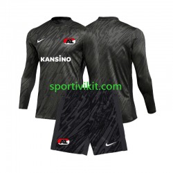 Completo da calcio Bambini AZ Alkmaar Portiere Maglia Seconda 2024-2025 Manica Lunga