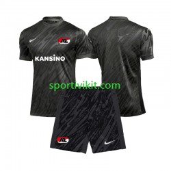 Completo da calcio Bambini AZ Alkmaar Portiere Maglia Seconda 2024-2025 Manica Corta