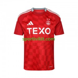 Aberdeen Rosso Uomo Maglia Prima 2024-2025 Manica Corta