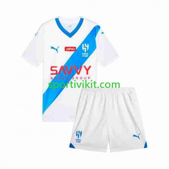 Completo da calcio Bambini Al Hilal Maglia Seconda 2023-2024 Manica Corta