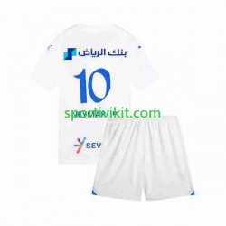 Completo da calcio Bambini Al Hilal Neymar JR 10 Maglia Seconda 2023-2024 Manica Corta