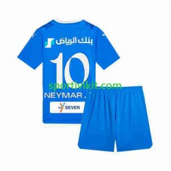 Completo da calcio Bambini Al Hilal Neymar JR 10 Maglia Prima 2023-2024 Manica Corta