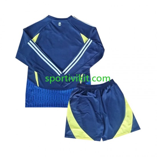 Completo da calcio Bambini Al-Nassr Maglia Seconda 2024-2025 Manica Lunga