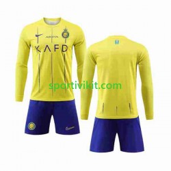 Completo da calcio Bambini Al-Nassr Maglia Prima 2023-2024 Manica Lunga