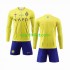 Completo da calcio Bambini Al-Nassr Maglia Prima 2023-2024 Manica Lunga