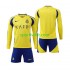 Completo da calcio Bambini Al-Nassr Maglia Prima 2024-2025 Manica Lunga